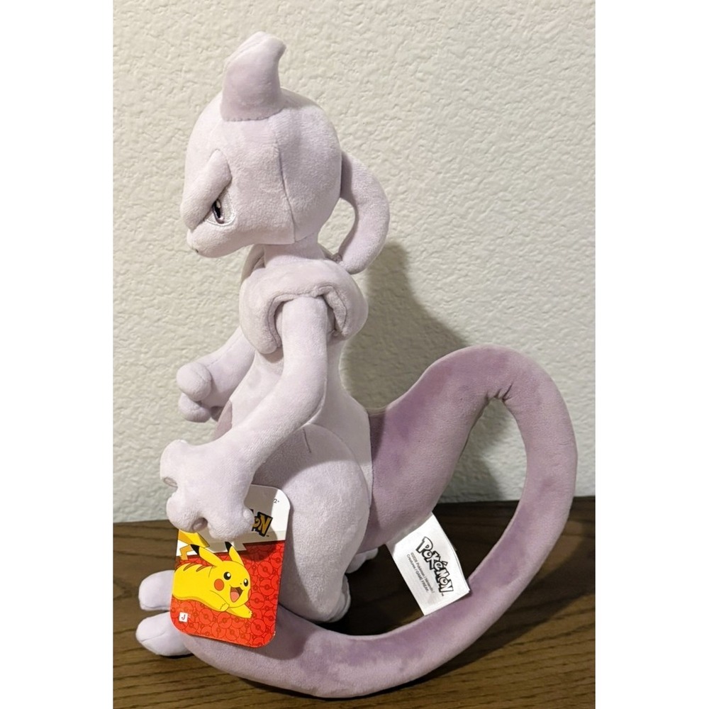 Pokémon Mewtwo 12" Plush Jazwares Stuffed Animal Purple Licensed SAME DAY SHIP - Picture 2 of 4